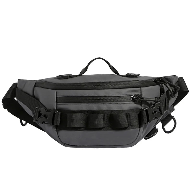 Sac banane multifonctionnel imperméable gris