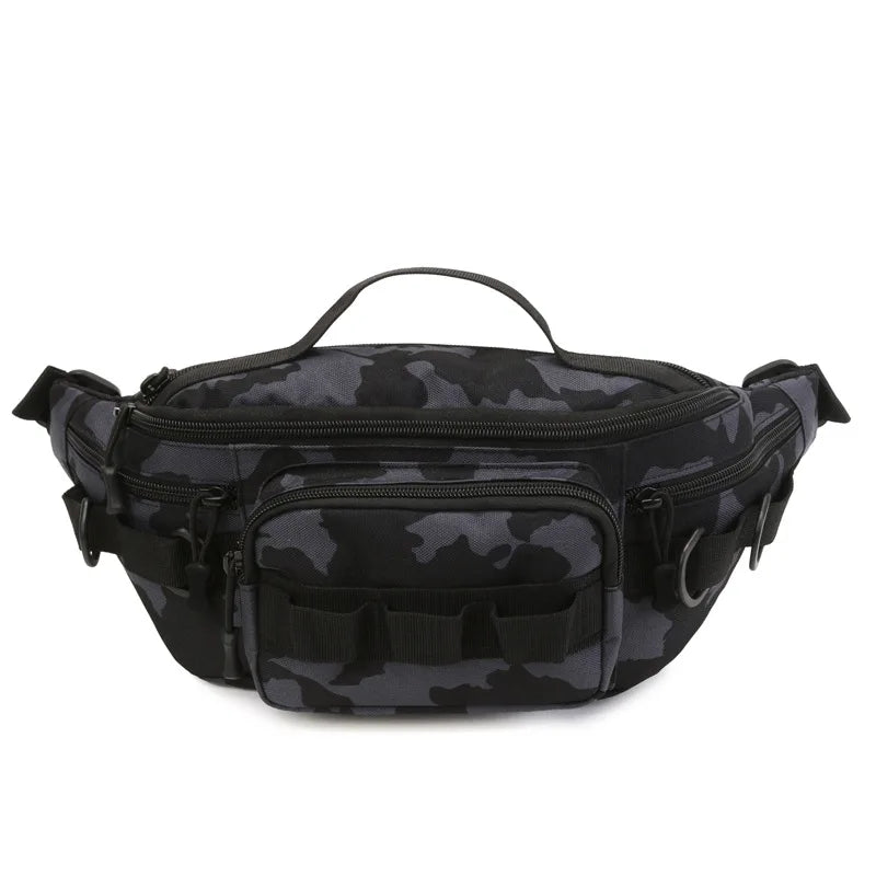 Sac banane randonnée noir camouflage noir