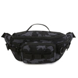 Sac banane randonnée noir camouflage noir
