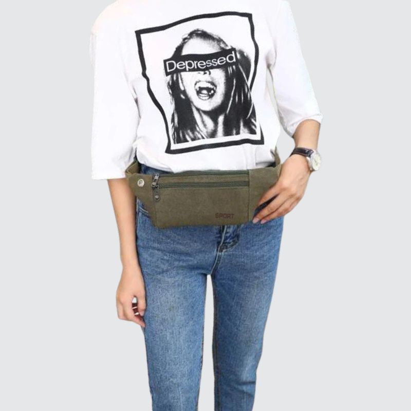 Sac banane sport casual kaki