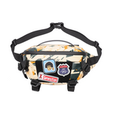 Sac banane sport jaune avec sangles réglables