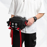 Sac banane sport noir avec sangles réglables