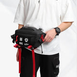 Sac banane sport noir avec sangles réglables