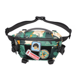 Sac banane sport vert avec sangles réglables