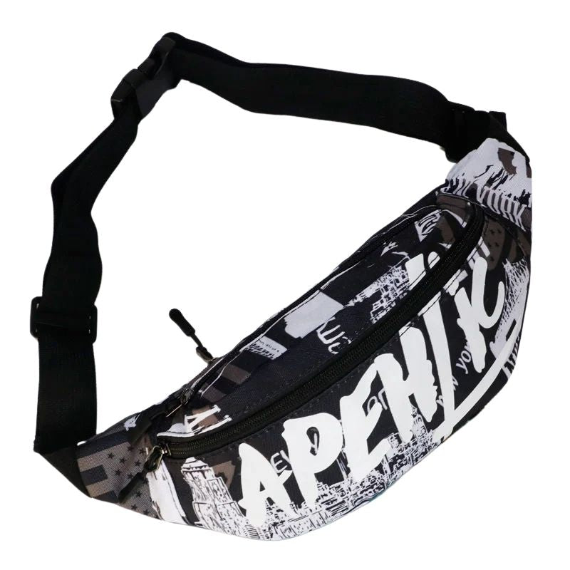 Sac banane streetwear noir