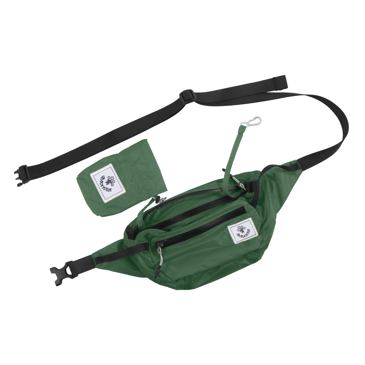 Sac banane imperméable vert