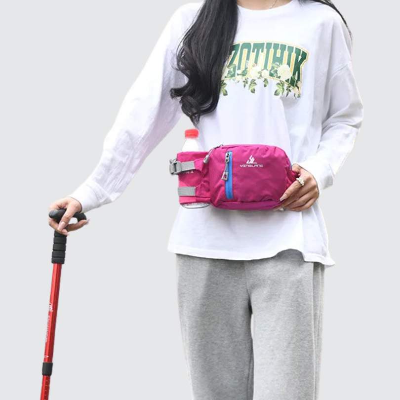 Sac ceinture de randonnée rose