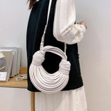 Sac à main banane femme blanc