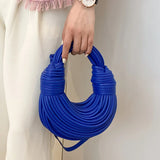 Sac à main banane femme bleu
