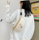 Sac banane moumoute blanc