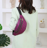 Sac banane femme tissu violet