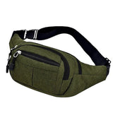 Sac banane tissu vert