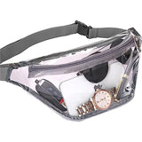 Sac banane transparent gris