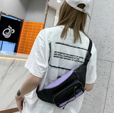 Sac banane vintage noir