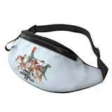 Sacoche Banane tendance design chiens en laisse