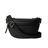 Sac banane femme luxe en cuir noir