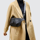 Sac banane femme luxe noir