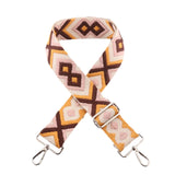 Sangle sac banane motifs losanges jaune