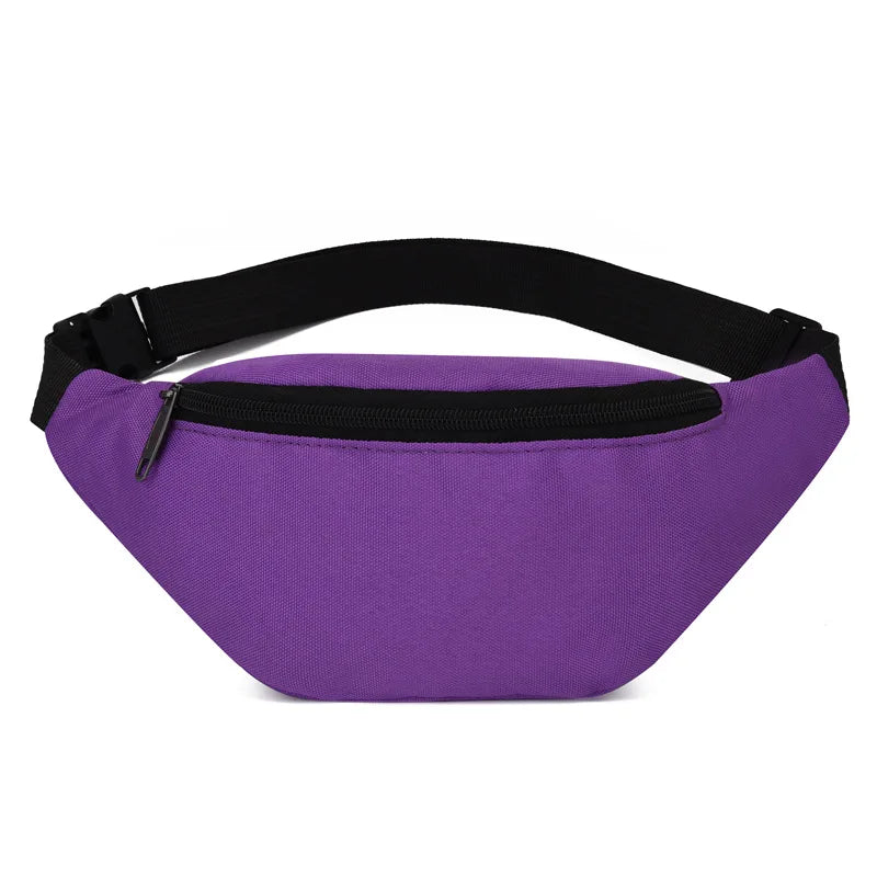 Sac banane tissu violet