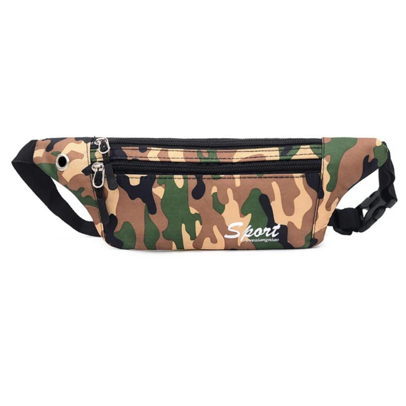 Sac banane sport Camouflage vert