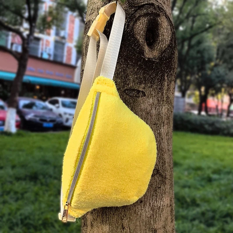 Sac banane moumoute jaune