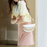 Sac banane bandoulière femme blanc