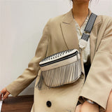 Sac banane femme cuir blanc