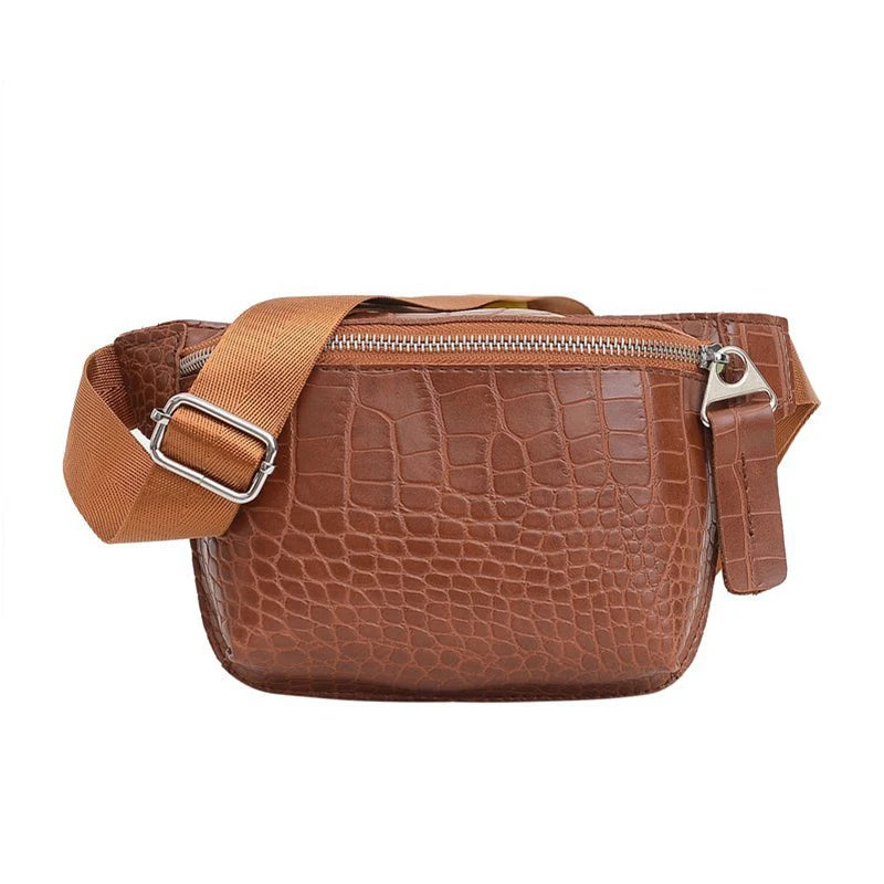 petit sac banane en cuir marron