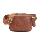 petit sac banane en cuir marron