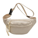 Sac banane imperméable femme en toile blanc