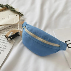 Sac banane enfant bleu