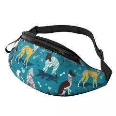 Banane tendance à motif canin turquoise