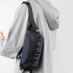 Sac banane homme tendance bleu