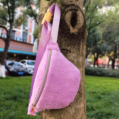 Sac banane moumoute violet