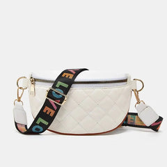 Sac banane bandoulière blanc femme