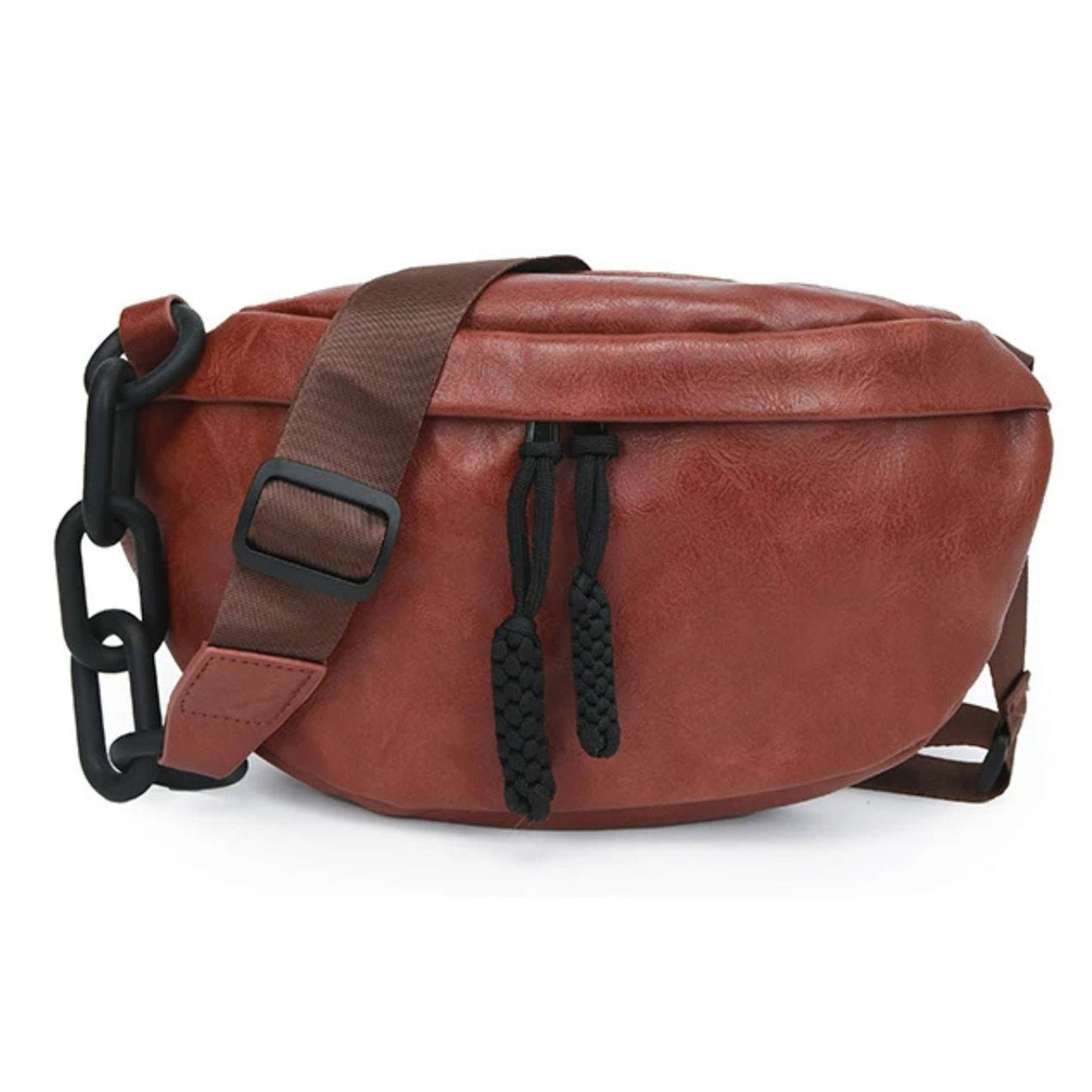 Sac banane en cuir végétalien pour femme, sac à bandoulière Sac banane en cuir végétalien pour femme, sac à bandoulière