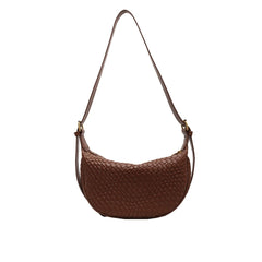 Sac banane femme cuir tressé