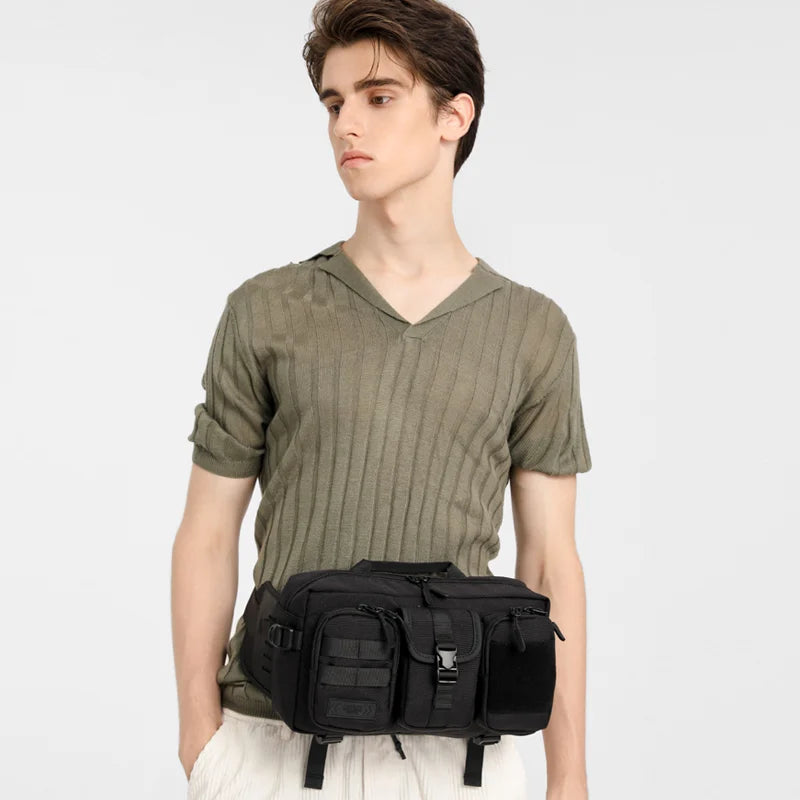 Sac banane noir homme tendance