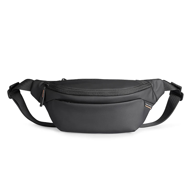 Sac banane imperméable au design minimaliste noir