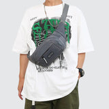 Sac banane impermeable gris