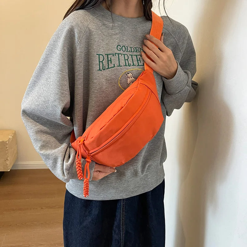 Sac banane orange imperméable