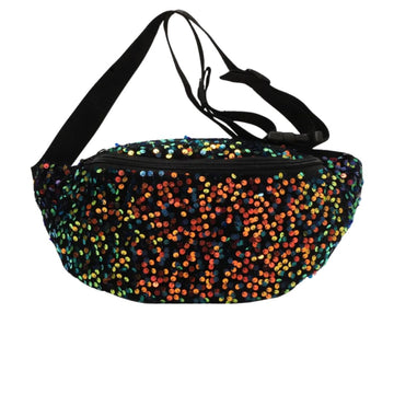 Sac Banane à Paillettes Pour Femme - Sangle Réglable, 33x10x15 Cm, Multifonction