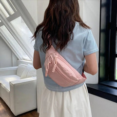 Sac banane rose imperméable