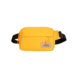 Sac banane sport rectangulaire jaune