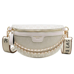 Sac banane bandoulière femme blanc