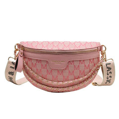 Sac banane bandoulière femme rose