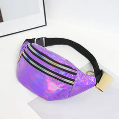 Sac banane brillant violet