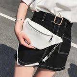 Sac banane femme cuir blanc