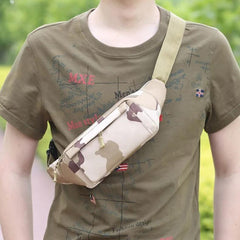 Sac banane homme militaire beige 