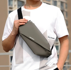 Sac banane homme tendance gris